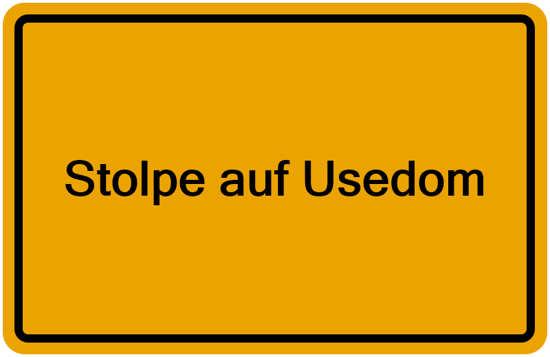 Handelsregisterauszug Stolpe auf Usedom